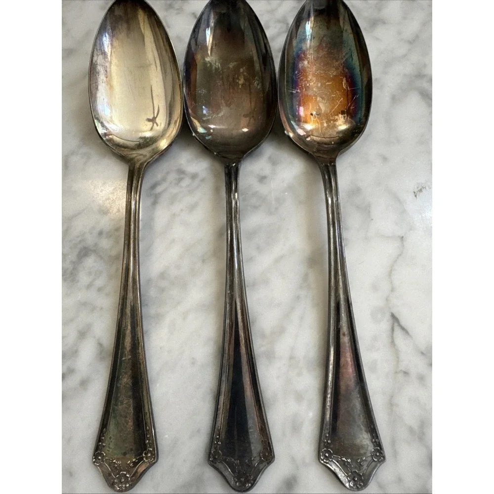 Oneida Community PRIMROSE Silverplate Serving Spoons-Tablespoons Set Of 3